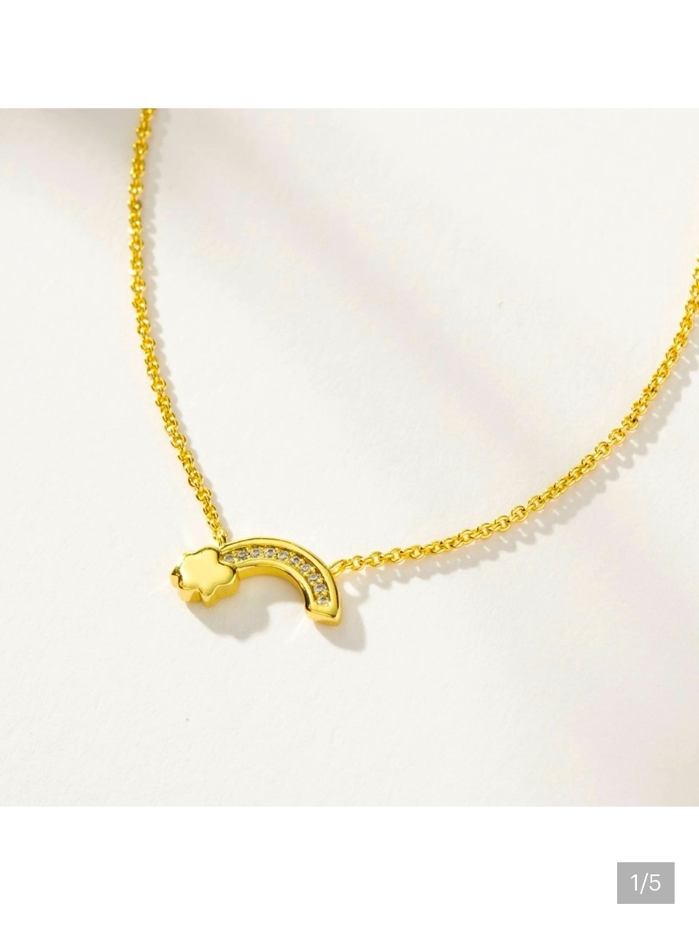 Uncommon James Gold rainbow necklace